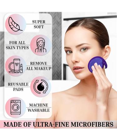 3Pcs Makeup Remover Cloth Exfoliating Face Scrub Set - Reusable Microfiber Facial Pads for Women & Men - Blackhead Remover, Eye Makeup Remover, Acne Wipes - Exfoliating Washcloth - Buy Online on GoSupps.com