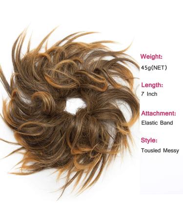 Shop Tess Hair Part Dutt Tie - Affordable 45g Brown Ombre Hair Extensions for Stylish Updos - Buy Online on GoSupps.com