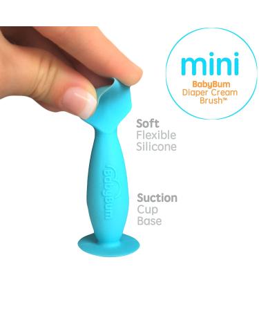 Bumco Diaper Cream Brush - Mini Baby Bum Brush with Travel Case | Baby Butt Paste Diaper Cream Spatula & Applicator - Gray - Buy Online on GoSupps.com