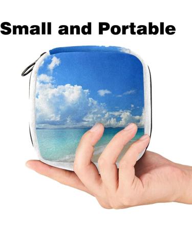 Beach Landscape Period Storage Bag - Color5274 | GIAPB Sanitary Napkin & Tampon Makeup Pouch - Buy Online on GoSupps.com