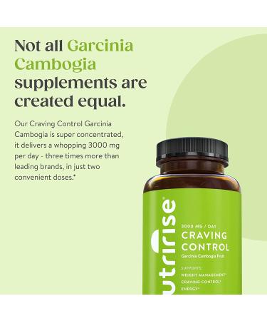 NutriRise Pure Garcinia Cambogia Extract - 120ct with 80% HCA - Weight Management, Appetite Control, Energy Metabolism - Carb Blocker Supplement - Buy Online on GoSupps.com