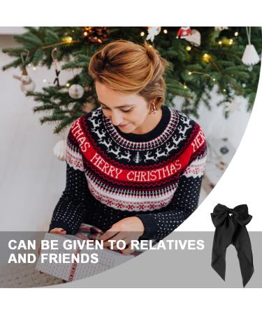 Zeaybsr Elegant Long Hair Clip - 33cm Black Candy Loop Hair Accessories for Women and Girls - Buy Online on GoSupps.com