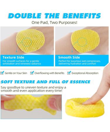 Turmeric Cleansing Pads for Oily & Sensitive Skin | 60PCS Gentle Pads to Combat Acne Blemishes & Dullness | Balance Skin Oil - Buy Online on GoSupps.com