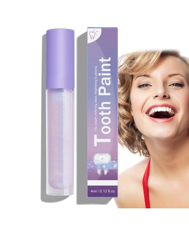Whitening Tooth Paint Teeth Whitening Pen Tooth Polish Teeth Whitener Teeth Whitening Gel Essence Instant Teeth Effectively Whitening Gel Teeth Cleaning Serum for Tooth Whitening Removal (Purple)