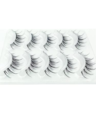 Manga Lashes Clear Band | 3D Spiky Anime Wispy False Eyelashes - 5 Pack - Buy Online on GoSupps.com