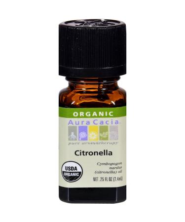 Aura Cacia Citronella Ceylon Type Essential Oil 0.25 Ounce - 2 per case.2