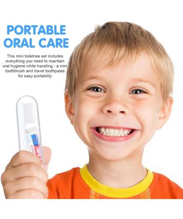 GWAWG Travel Toothbrush Set - 5 Foldable Toothbrushes & Toothpaste for Camping Kids & Adults | Perfect for Travel - Buy Online on GoSupps.com