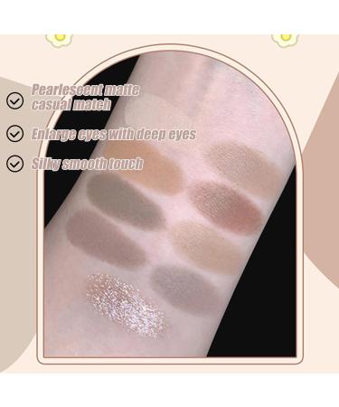 Toast Earth Color Eyeshadow Palette Nine-Color Blush Eyeshadow All-in-One Palette Nine-Grid Color Changing Eye Makeup Soft Silky Powder Highly Colored Smokey Eyeshadow - Buy Online on GoSupps.com