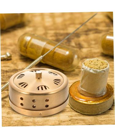 Fomiyes 4-Pack Adjustable Smoke-Free Moxibustion Box - Copper Body Massage Tool Household Appliances 8x8x4.5cm - Buy Online on GoSupps.com