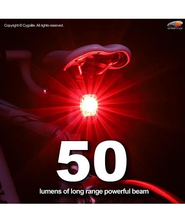 Cygolite Hotshot SL 50 Lumen Bike Tail Light - USB Rechargeable, 6 Modes, Compact Design - Ideal for Busy Roads - Buy Online on GoSupps.com