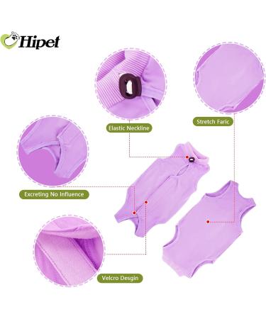 Buy Hipet Cat Surgical Suit - Recovery Vest for Abdominal Wounds & Skin Diseases | Anti-Licking Onesie for Cats (Large Violet) - International Shipping - Buy Online on GoSupps.com