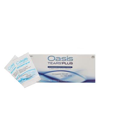 Oasis Tears Plus Preservative-Free Lubricant Eye Drops 40 vials (1 Box of 30 vials Plus Two 5 Vial Packets)
