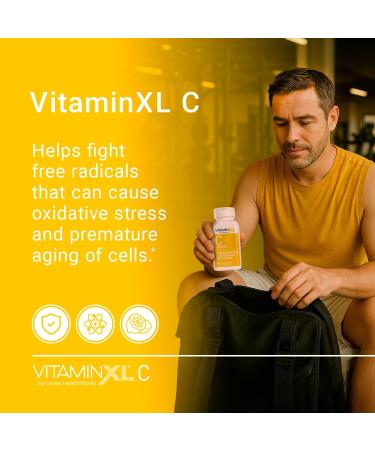 OmegaXL VitaminXL Vitamin C Supplement, 500 mg Capsules Provide Antioxidant Support, Helps Immune Health and Collagen Production (30 Vegan Capsules, 30-Servings) 30 Count (Pack of 1) - Buy Online on GoSupps.com