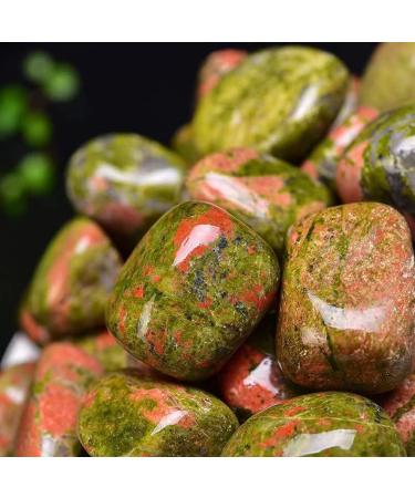 Unakite Healing Crystal Stones 1.25-2.0" Large Reiki Healing Gemstones Natural Tumbled Polished Stones for Energy Witchcraft Therapy Meditation - Buy Online on GoSupps.com