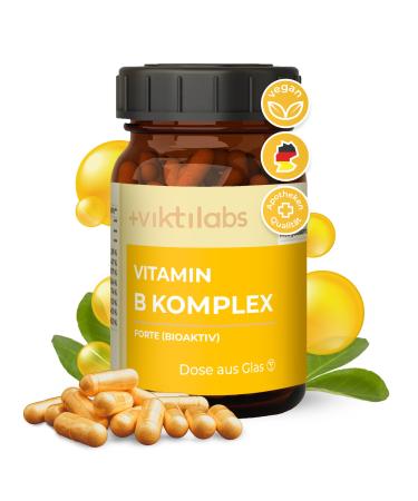 New - Victilabs Vitamin B Complex Forte - 12 -month supply - 3x 120 capsules |With B1 B2 B3 B5 B6 B7 B9 B12 |Bioactive vegan high dose |Developed & laboratory test in Germany