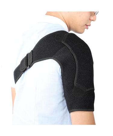 Adjustable Shoulder Support Brace for Pain Relief - Unisex Shoulder Strap for Left & Right - International Shipping Available - Buy Online on GoSupps.com