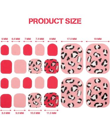 Glitter Toe Nail Stickers - 352 Pieces/16 Sheets, Self-Adhesive Toenail Wraps for DIY Manicure with 2 Nail Files - Buy Online on GoSupps.com