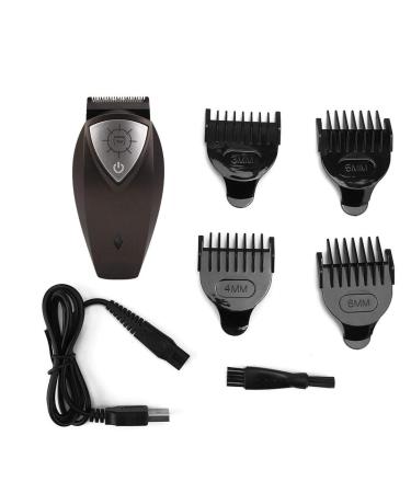 Hair cutter men electrical trimmer electrical hair clipper ABS waterproof hair cutter tool with 4 combs for adult children gray