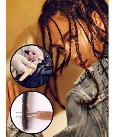 Dreadlock Crochet Hooks Set with Bamboo Handle - 0.75mm Hooks (1, 2, 3) for Hair Weaving - Dreadlock Tool Set - Buy Online on GoSupps.com