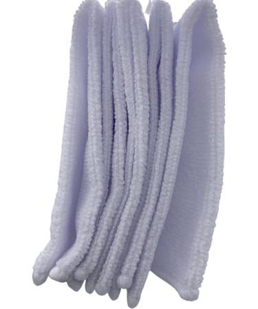 Microfiber Washcloths 11x11 in. 5 Pack - White - Soft & Absorbent - Buy Online on GoSupps.com