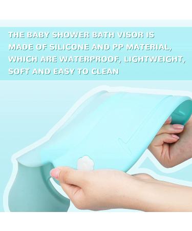 Kids Bath Shower Cap - Blue Shampoo Bath Visor for Toddlers, Infants - Hair Washing and Eye Protection - Buy Online on GoSupps.com