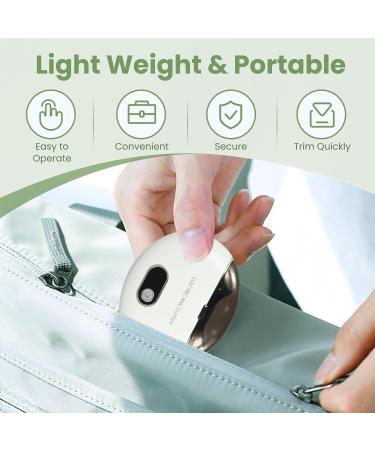 Electric Nail Clippers for Adults Nails Blanking Sanding with Nail Scraps Storage Safety Electric Nail Clippers Rechargeable Fingernail Trimmer for Adult Seniors Baby - Buy Online on GoSupps.com