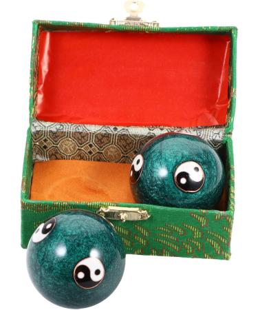 Solustrie 4-Piece Health Massage Handballs - Stress Relief & Hand Training Tool for Fitness | Chinese Massage Balls - Buy Online on GoSupps.com