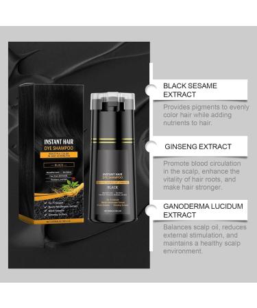 Lorenge Natural Hair Color Shampoo for White Hair Colored Hair Shampoo Hair Dye Shampoo Instant Hair Dye Shampoo Color Shampoo Hair Dye (Brown) - Buy Online on GoSupps.com