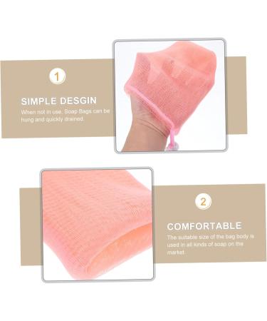 Outanaya 4pcs Soap Foaming Mesh Scrubber for Body Foaming Bags Soap Mesh Bags Bathroom Foam Soap Pe - Buy Online on GoSupps.com