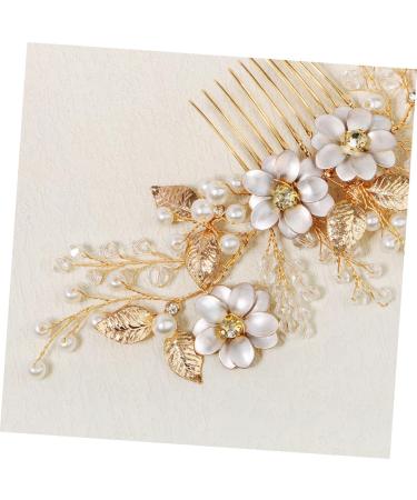 DRESSOOS Bead Hair Comb Wedding Headpiece for Bride Brides Hair Comb Flowers Decor Bridal Headpieces for Wedding Bunny Ears for Kids Crystal Decor The Flowers Bridesmaid Accessories Pearl - Buy Online on GoSupps.com