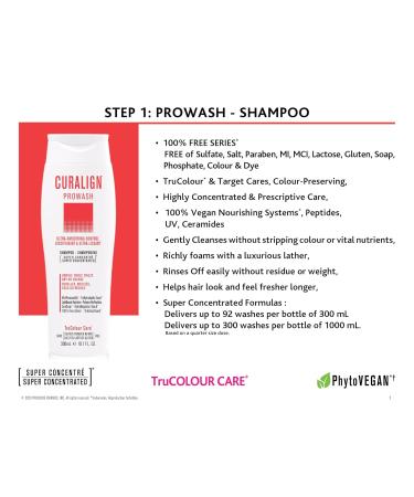 CURALIGN Vegan Smoothing Shampoo - Ultra-Smoothing Control for Curly Frizzy and Dry Hair | Super Concentrated Anti-Frizz Solution - Buy Online on GoSupps.com