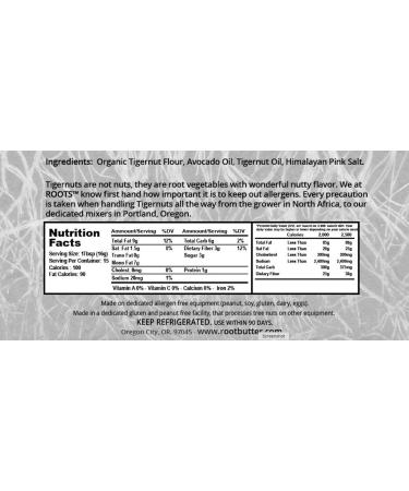 ROOTS Tigernut Butter - Aip and Paleo Vegan Compliant - Nut Free, Seed Free, Gluten Free, Soy Free - Original Flavor 3 Pack (8.5 oz each) - Buy Online on GoSupps.com