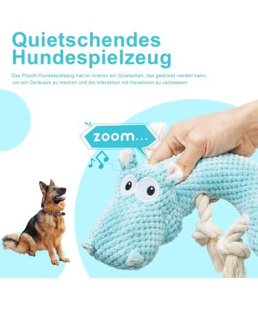 Yifrhyo Dog Toy for Big Dogs - Indestructible Plush Tug Squeaky Toys for Large Medium & Small Puppies - Interactive Chicken Design - Buy Online on GoSupps.com