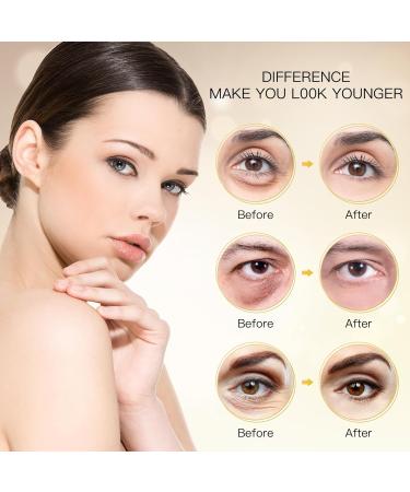 60PCS 24K Gold Under Eye Patches - Collagen Eye Gels for Puffy Eyes Dark Circles & Bags - Skin Care Essentials - Buy Online on GoSupps.com