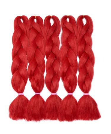 Sego hair extension 61 cm red