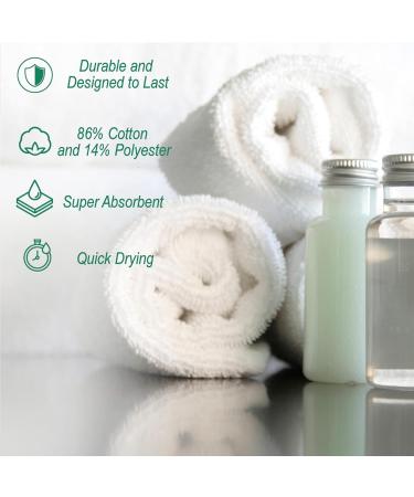 Nouvelle Legende Catalina White Wash Cloth 12x12 - 24 Pack - Buy Online on GoSupps.com