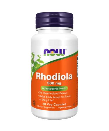 Now Foods Rhodiola 500 mg 60 Veg Capsules