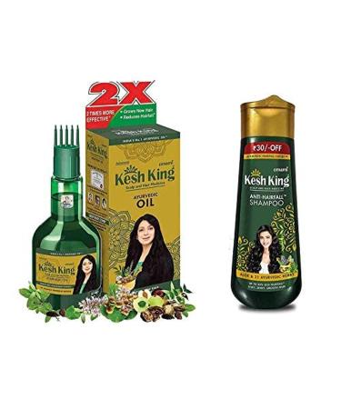 Kesh King Ayurvedic Scalp and Hair Oil  100ml (Hair Oil  100ml & Shampoo  200ml Combo)