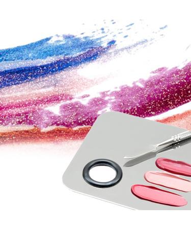 Stainless Steel Mixing Plate - Multifunctional Heart-Shaped Color Palette for Makeup | Smooth Surface Various Shapes - Buy Online on GoSupps.com