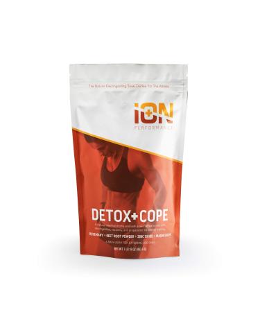 iON Performance Detox + Cope Athlete Bath Muscle Soak | Zinc  Magnesium Epsom Salt  Coconut Oil  Rosemary  Beet Root  Bay Leaf |Cold Season 16 Oz | Allergy Season | Muscle Recovery