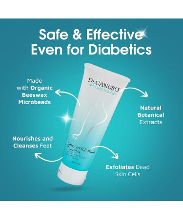Daily Exfoliating Foot Scrub - Feet Care Deodorizer for Rough Heels & Cracked Skin - Buy Online on GoSupps.com