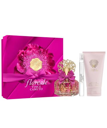 Vince Camuto Floreale Eau de Parfum Spray Perfume for Women 3 PC Gift Set - 2x EDP + Body Cream