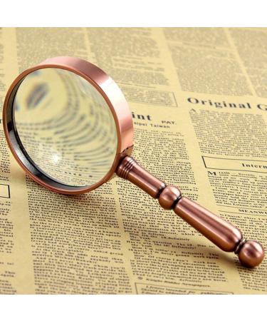Metal Bronze Magnifying Glass High-Definition Old Man Reading Handheld Portable Made in China - Buy Online on GoSupps.com