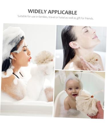 Angoily 2pcs Exfoliating Bath Sponge Loofah Ball Set - Foam Shower Scrubber & Strainer for Deep Cleansing - International Shipping Available - Buy Online on GoSupps.com