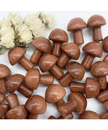 Home Decoration Natural Golden Sand Crystal Mushroom Shaped Polished QuartzStones Specimen Home Decoration Crystals Stones ERTEYIN (Size : 1pc) - Buy Online on GoSupps.com