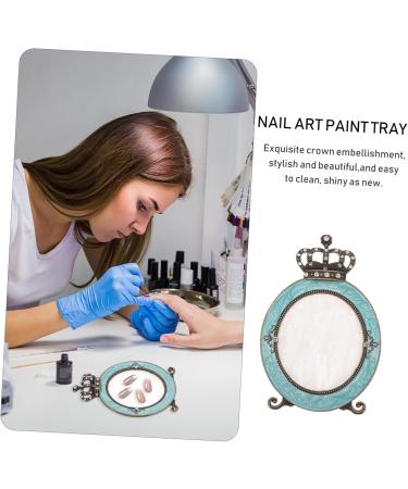  Beatifufu 1 Pc Nail Palette Manicure Cosmetic Mixing Tray Acrylic Makeup Mixing Showing Polish Mixing Nail Art Mixing Foundation Pigment Nail Alloy Frame - Buy Online on GoSupps.com