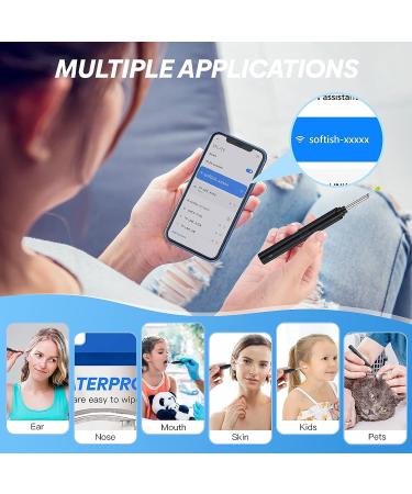Wireless Smart Ear Wax Removal Tool for iPhone, iPad & Android - COSYLIFE Ear Cleaner Endoscope with 6 LED Lights and Camera - Buy Online on GoSupps.com