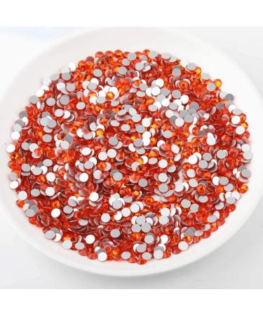 Beadsland 1440 Flat Back Rhinestones - Orange Nail Crystals (SS3 1.3-1.4mm) for Stunning Nail Art | International Shipping Available - Buy Online on GoSupps.com