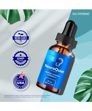 NeuroQuiet Tinnitus Relief for Ringing Ears NeuroQuiet Hearing Support Liquid Drops Neuro Quiet Auditory Clarity and Healthy Hearing Supplement Neuro Quiet All Natural Formula Reviews (5 Pack) - Buy Online on GoSupps.com