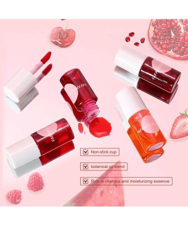 4 PCS Lip Glaze Set - Natural Waterproof Lip Gloss | Long-Lasting Non-Sticky Fruit-Flavored Lip Stain for Daily Use - Buy Online on GoSupps.com